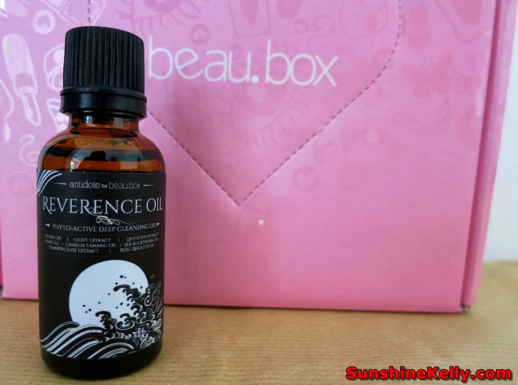 Beubox Luxe Floral Spring 2014, Limited Edition, Beauty Box, Antidote for BeauBox Reverence Oil, cleansing oil