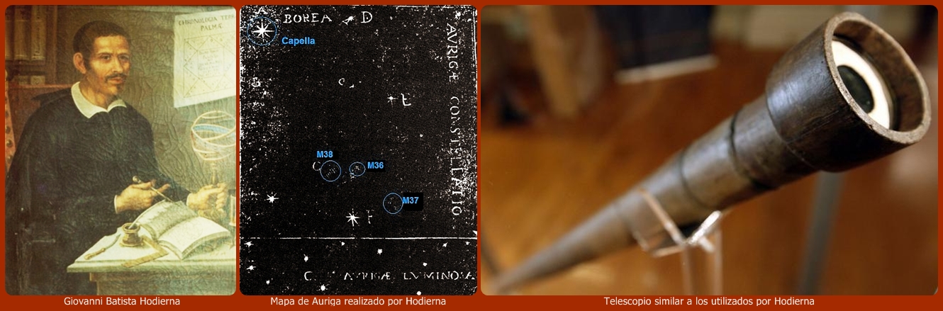 Paseando por el Universo Giovanni Batista Hodierna y M36,M37 y M38.