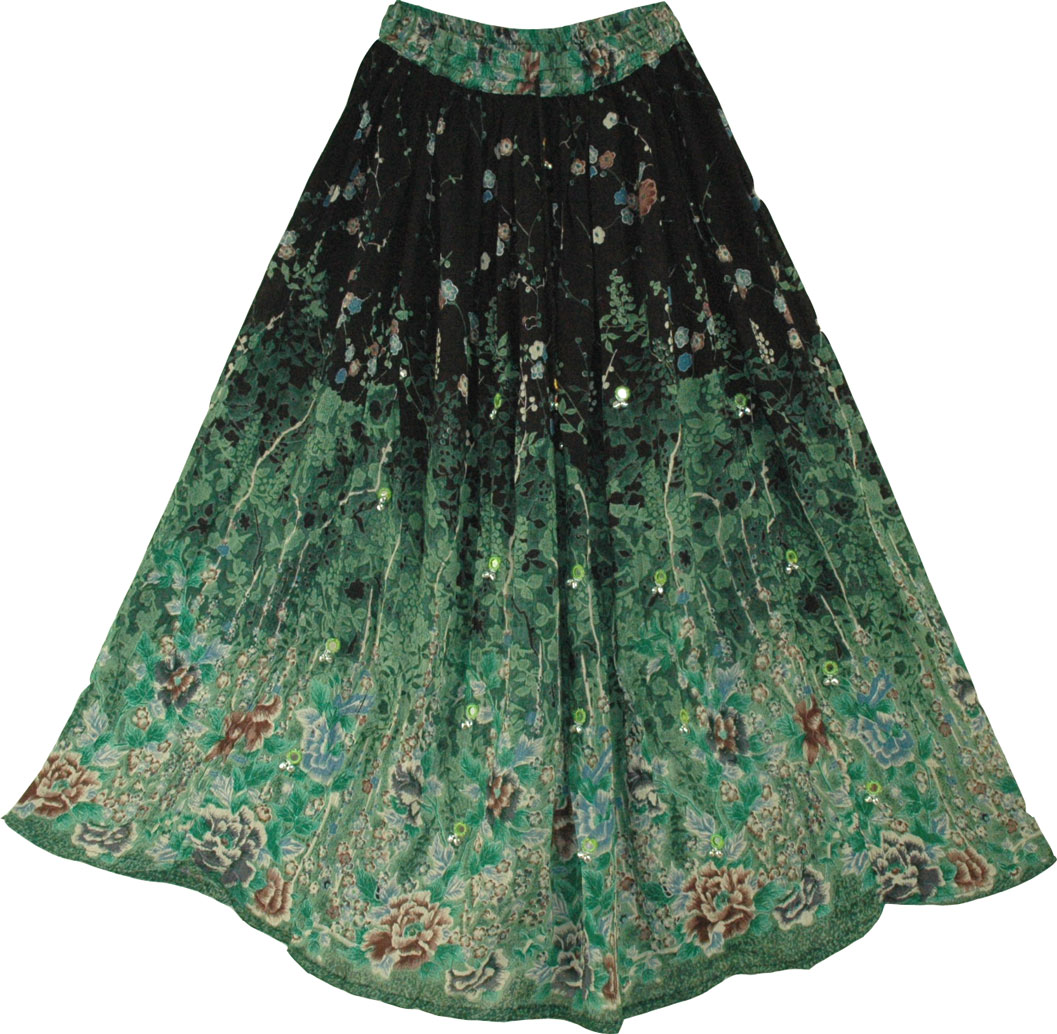 Indian Fashion Trends: New Indian Trend : Gypsy Printed Long Skirt