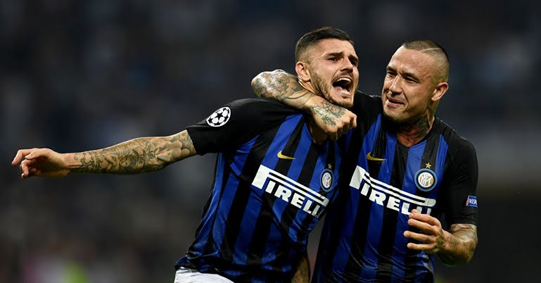 Inter-Fiorentina 2-1, Icardi segna il primo gol in questa stagione.