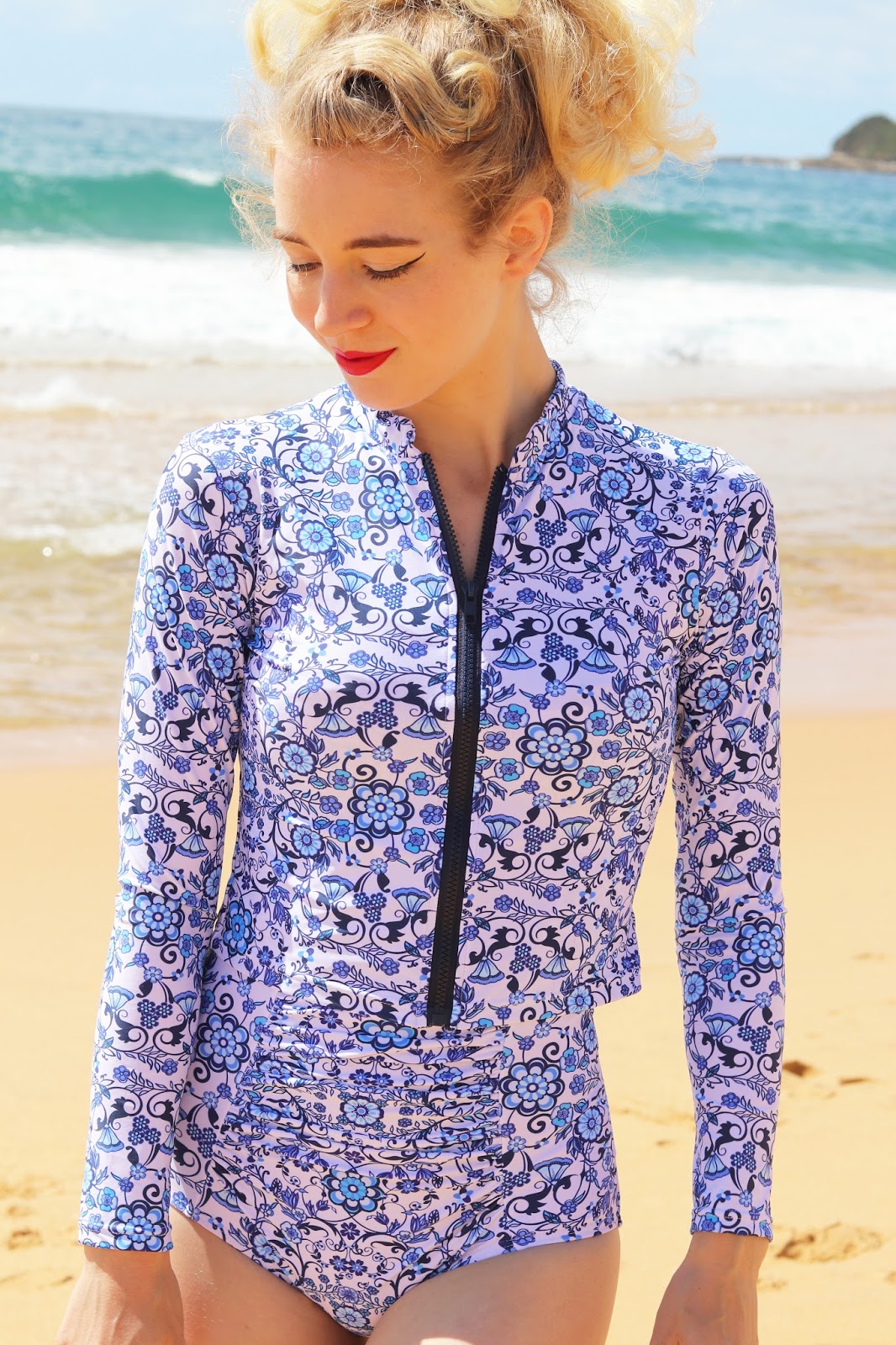 Sun Smart and Sassy in Sirens Swimwear GracefullyVintage