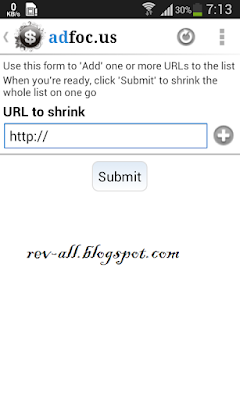 Pemendekan link aplikasi android adfocus (rev-all.blogspot.com) 