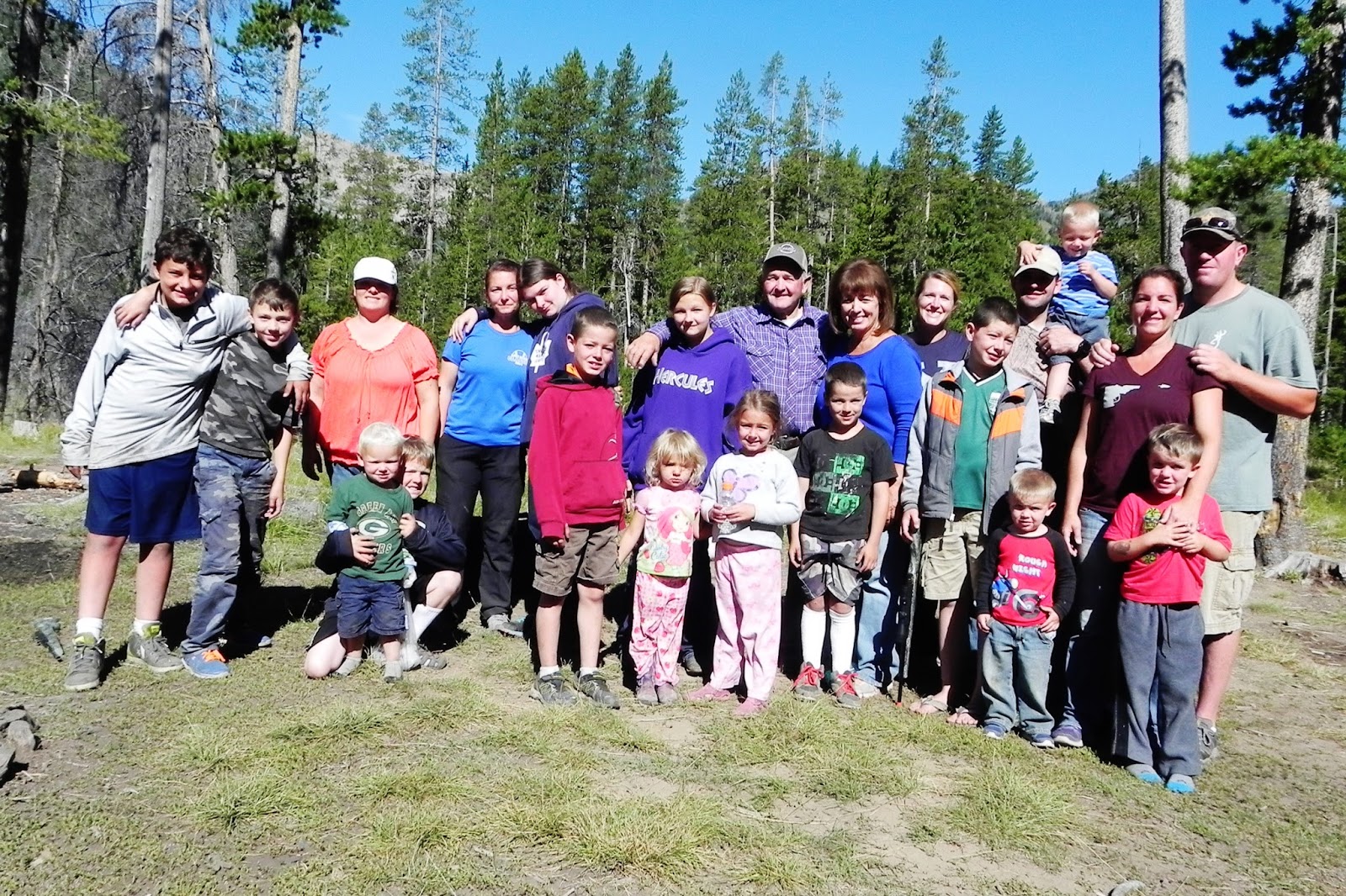 The Ward Crew (continued)............ Trailcreek Ward Family Reunion in the Woods