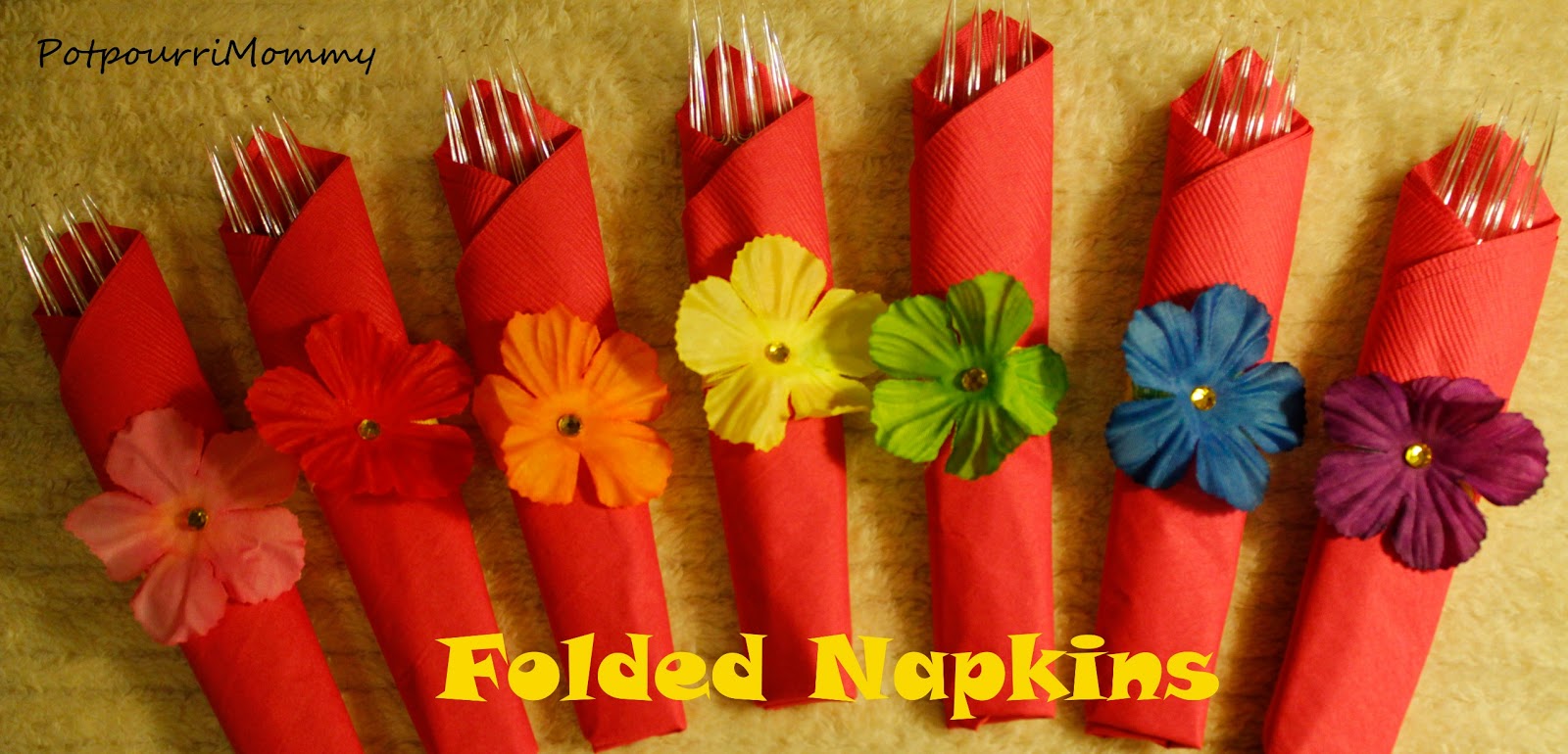 Potpourri Mommy Folded Napkins