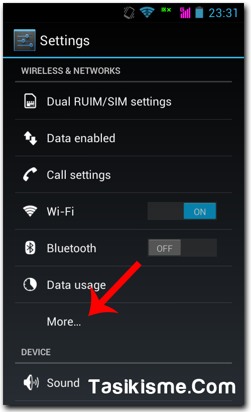 cara setting hotspot android