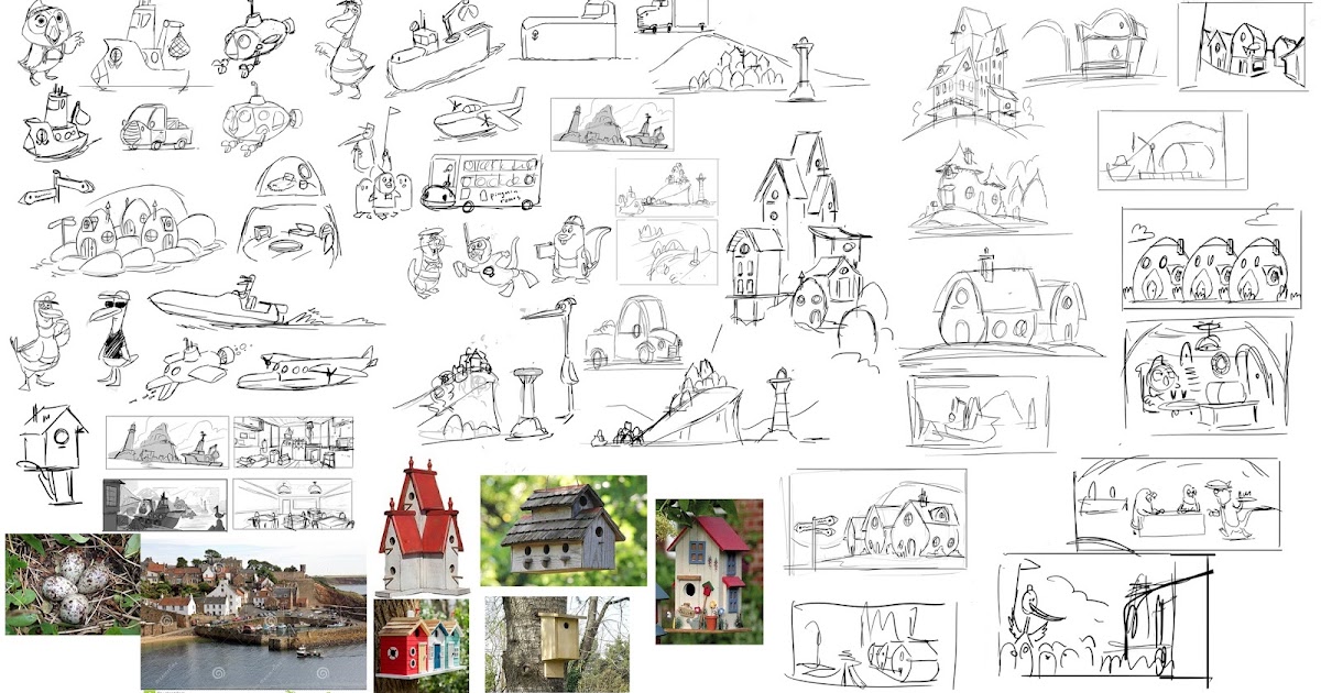 Learning drawing principles: harbor