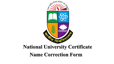Nu Certificate name correction form Updated 2019 | National University