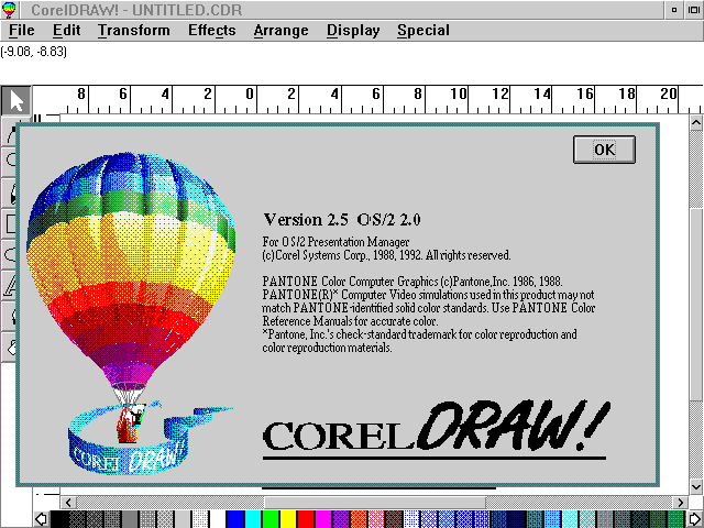 Sejarah CorelDRAW - CorelDRAW Versi 2.5 (1992)