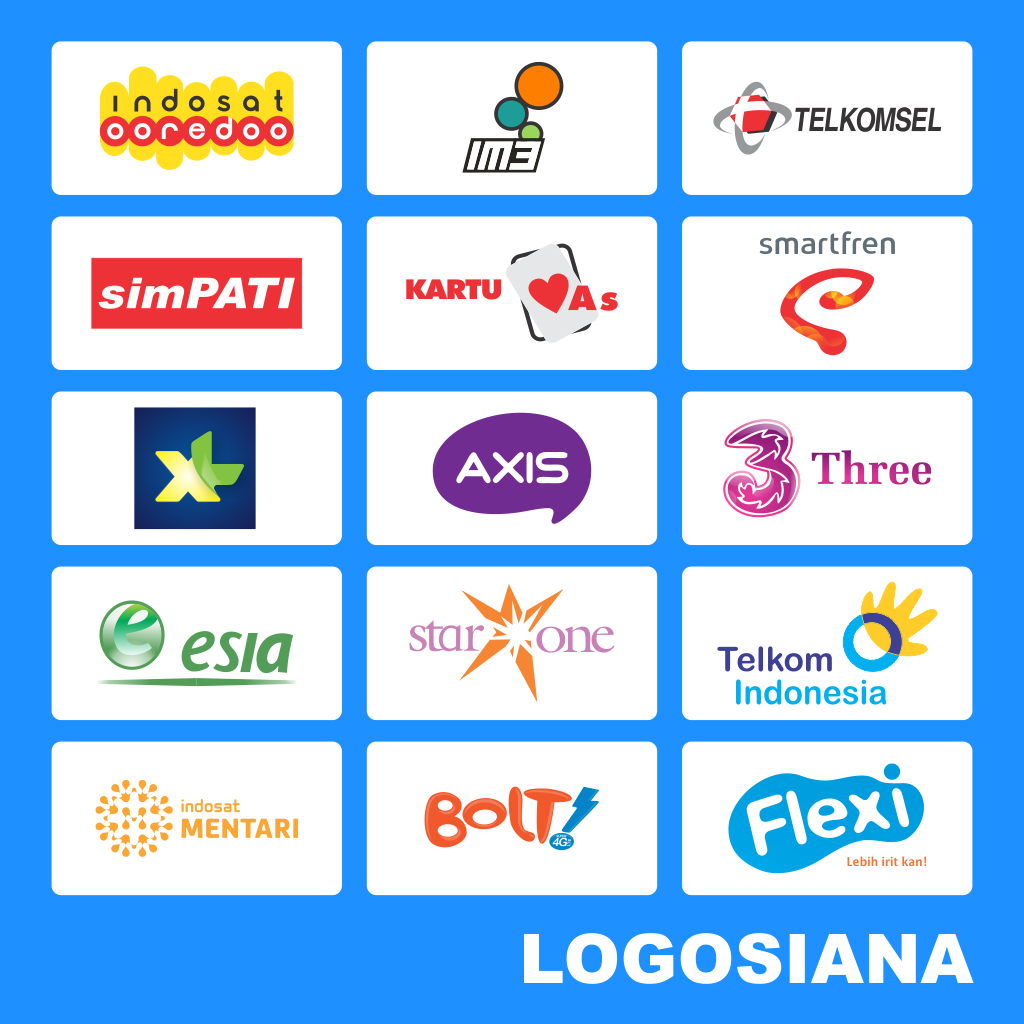 Logo Baru Operator Seluler Vector Cdr Logosiana