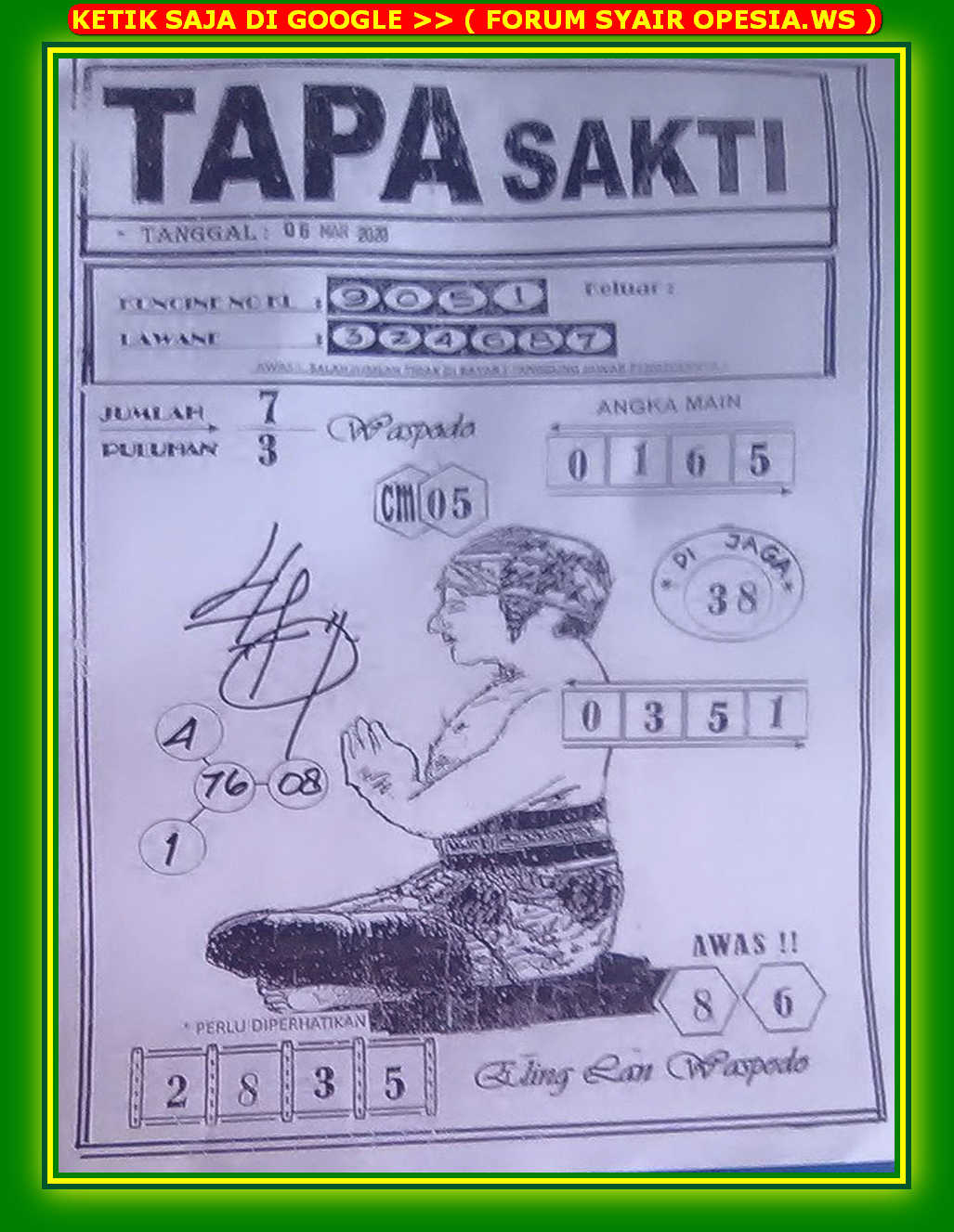 Forum Syair Jitu Sd Sabtu 8 Desember 2018 Okekode