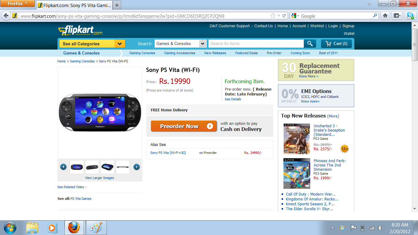 Tech Help And News Sony PS Vita now available for PreOrder in India