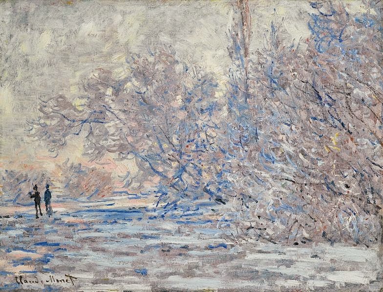 Claude Monet Le Givre à Giverny. 1885