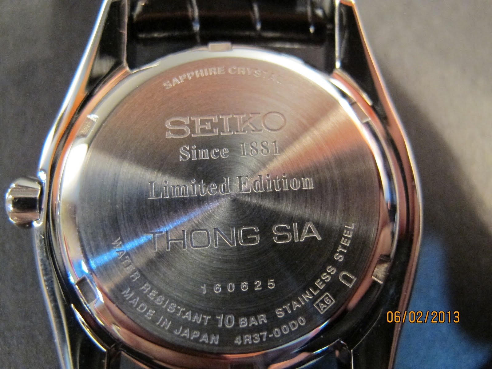 watchopenia: Thong Sia Limited Edition Seiko