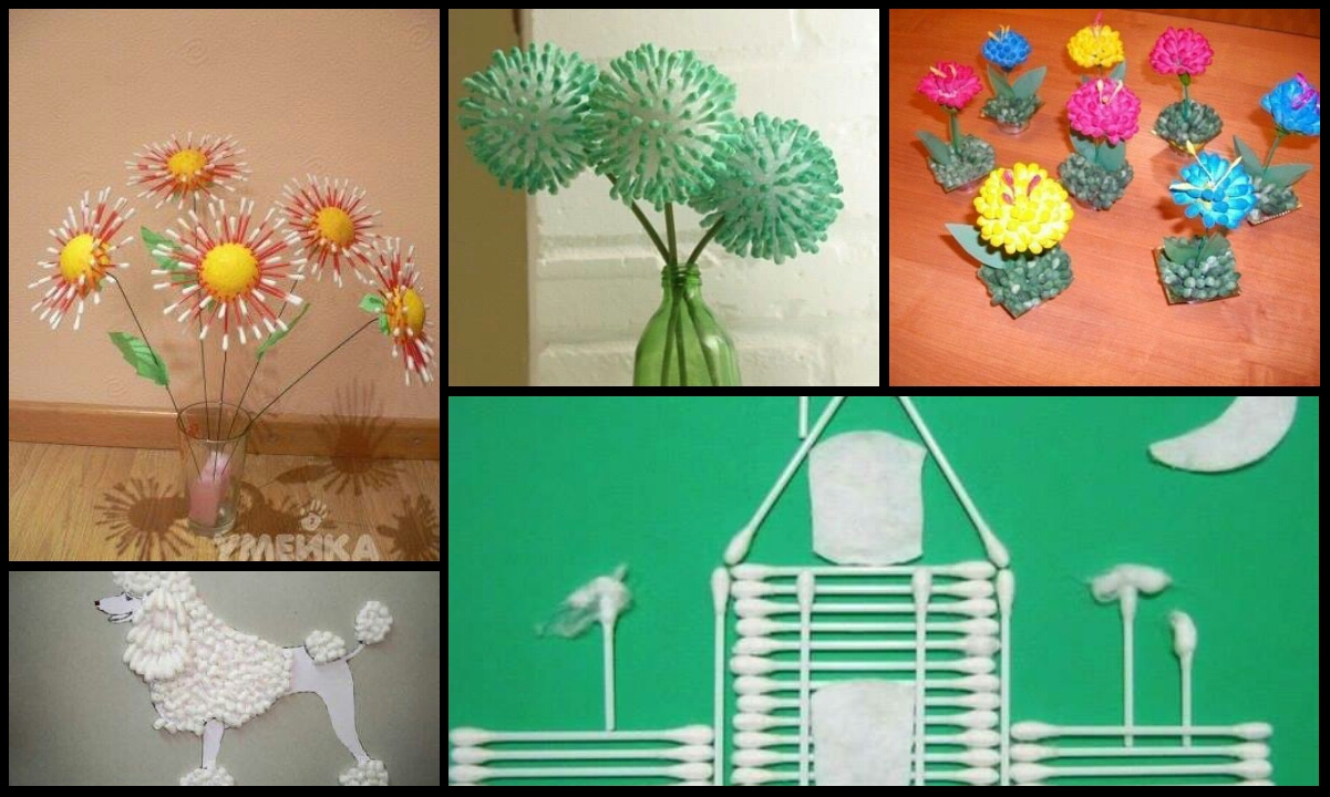 What can be done from cotton swabs 10 ideas crazzy craft