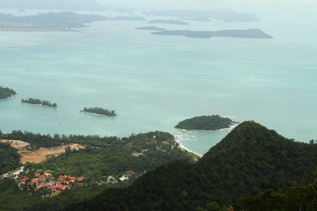 Langkawi Coastline from the top of Langkawi Cable Car Mountain