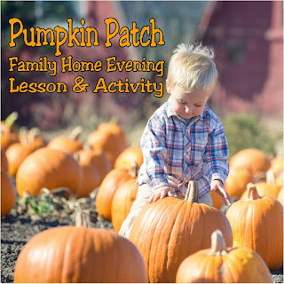 Teach your kids while having fun at the local pumpkin patch with this fall Family Home Evening lesson and activity. With all the ideas you'll need, you can have a fun family night activity with very little stress. #pumpkinpatch #familyhomeevening #familynight #diypartymomblog