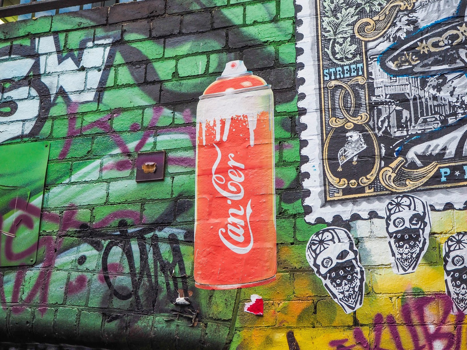Hosier Lane street art in Melbourne