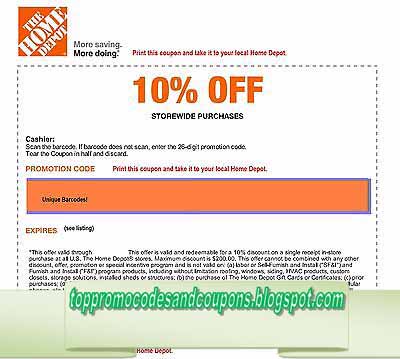 Free Promo Codes And Coupons 2018 Home Depot Free Printable Home Depot Coupons