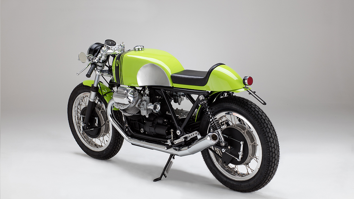 Green Dream Maschine - Moto Guzzi V7 Cafe Racer | Return of the Cafe Racers