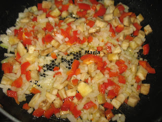 Paquetitos de verduras con champiñones al ajillo