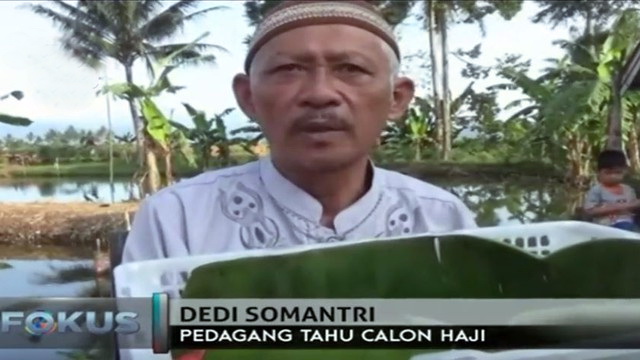 Menabung Selama 37 Tahun, Kakek Pedagang Tahu Goreng Keliling Ini Akhirnya Naik Haji