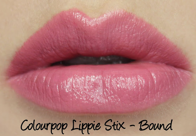 Colourpop Lippie Stix - Bound Swatches & Review