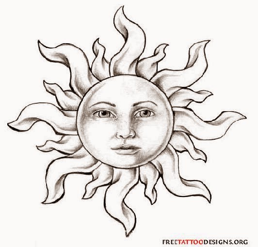 65 Sun Tattoos | Tribal Sun Tattoo Designs