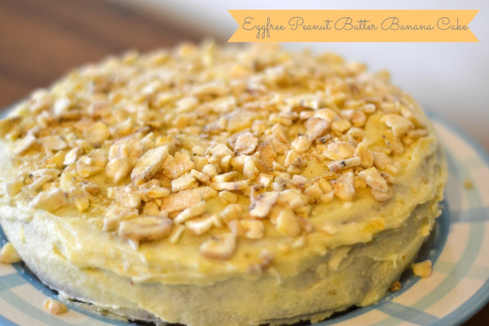 The Quirky Crafting Shmoogle Bean Eggless Peanut Butter Banana Cake Recipe