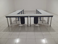 furniture kantor semarang - meja rapat kaki stainless 01