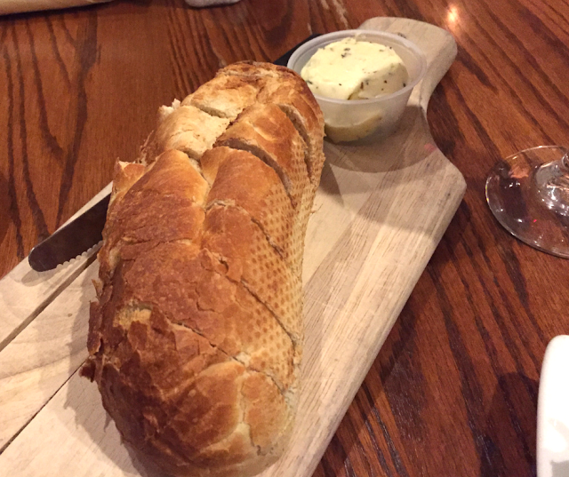 Fresh baked bread and herbed butter at One Eleven Main in Galena, Illinois