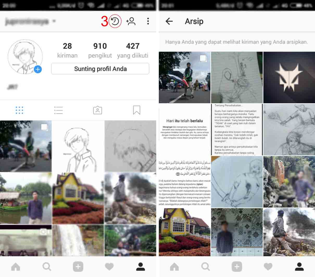 Cara Menyembunyikan Postingan Di Instagram Dari Followers Juproni