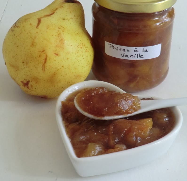 Confiture de poires allégée en sucre et à l'agaragar Ma petite cuisine gourmande sans gluten