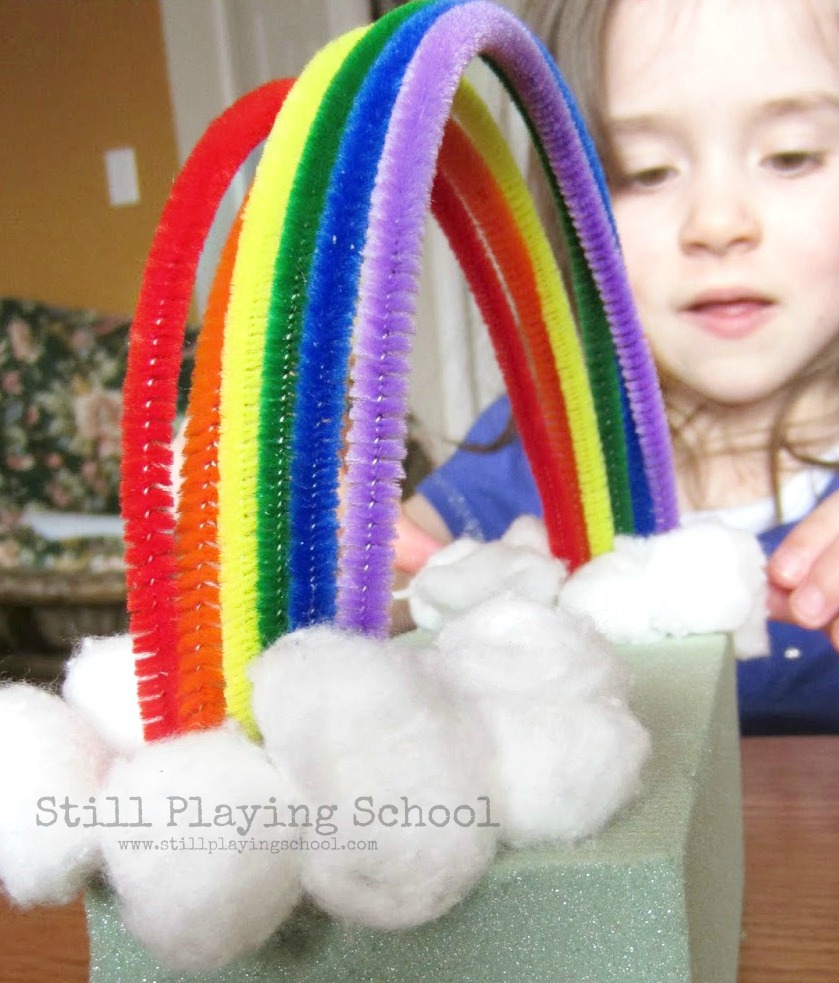 Pipe Cleaner Rainbow Craft - Made To Be A Momma