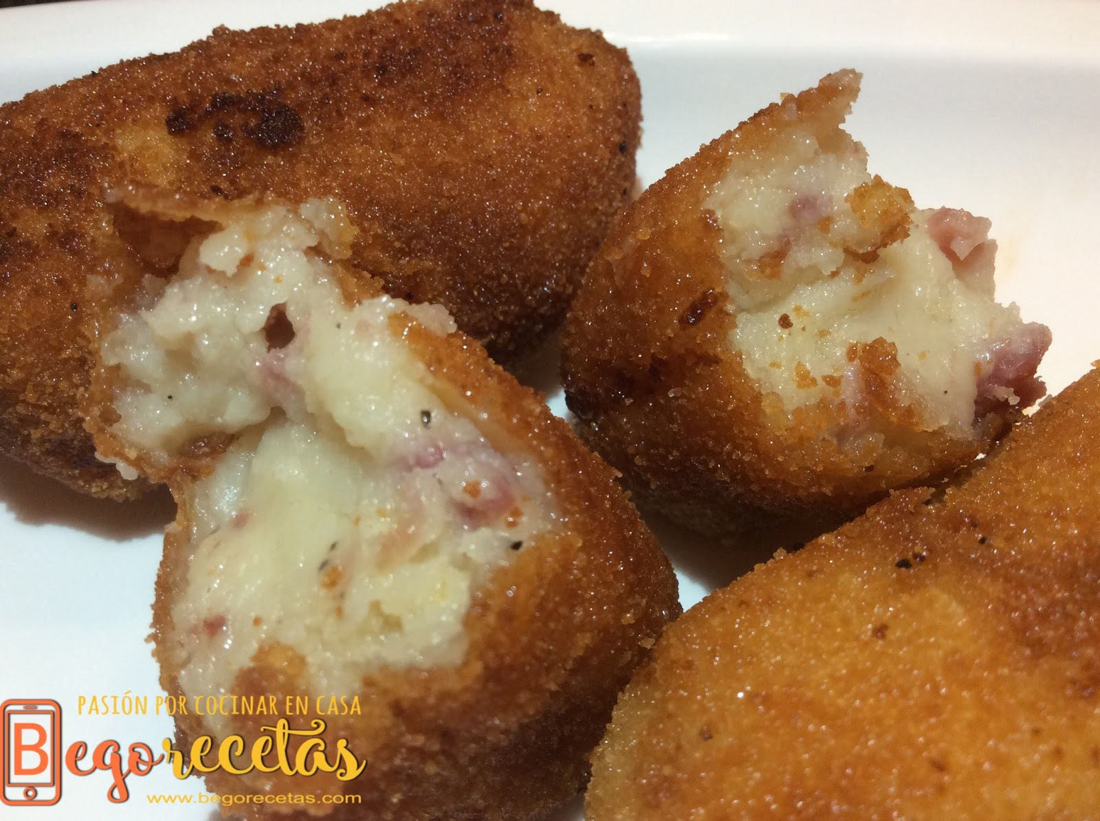 Croquetas de jamón ¡Muy cremosas! BEGORECETAS