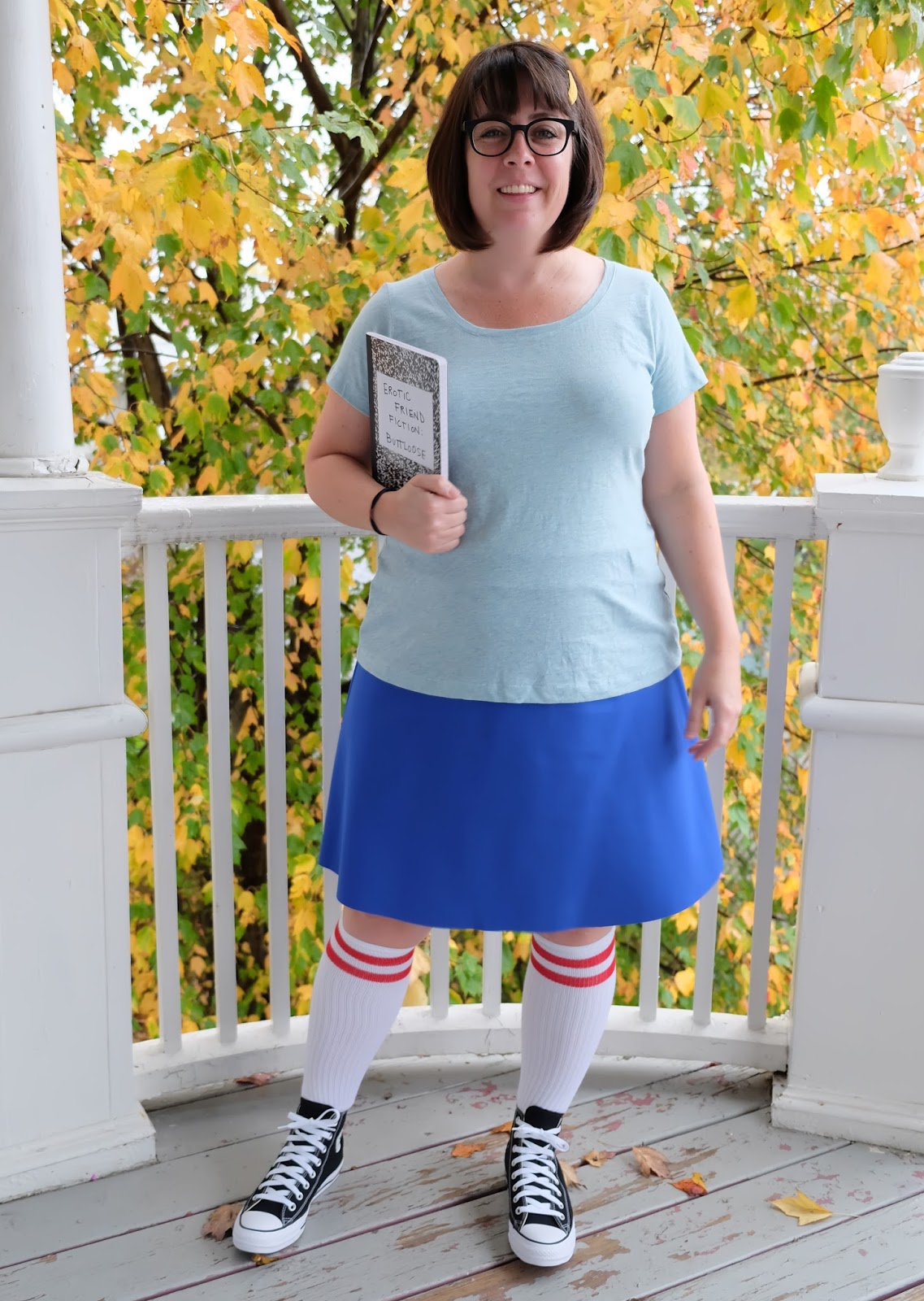 Coolest Homemade Tina Belcher Costume from Bob's Burgers  Tina belcher  costume, Bob's burgers halloween costume, Bobs burgers costume