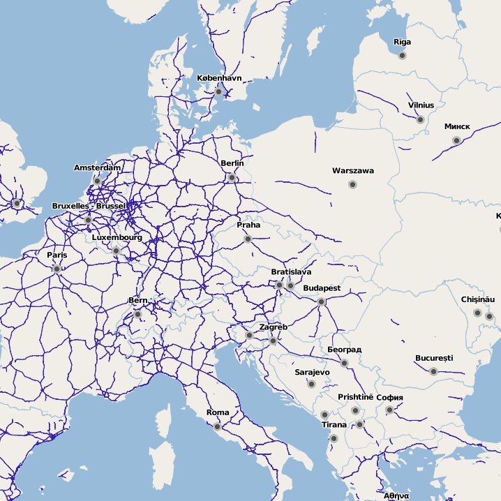 ElectroSites: Motorway networks in Central- and Eastern Europe