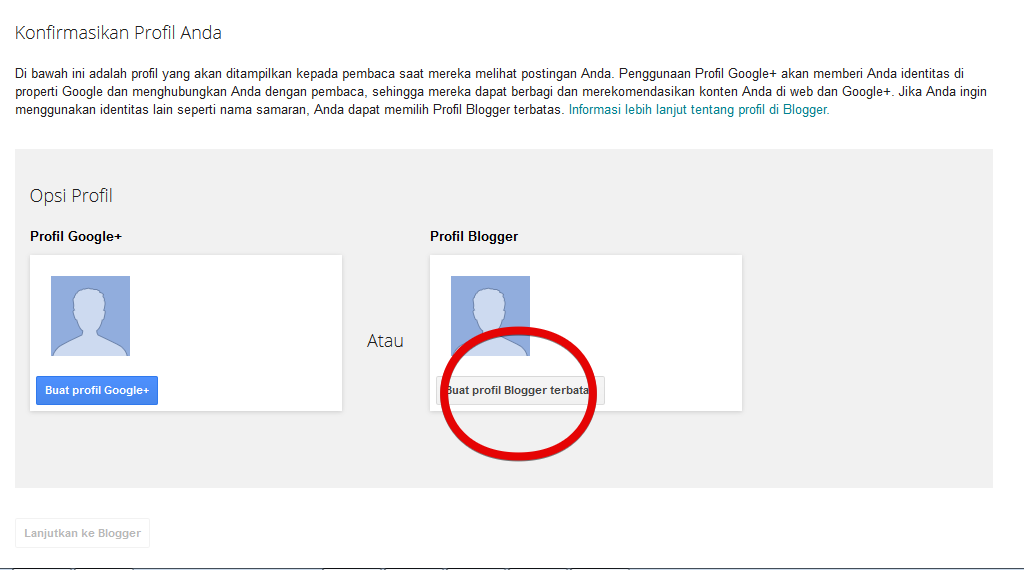 pengaturan profil blogger atau blogspot pengaturan profil blogger atau blogspot