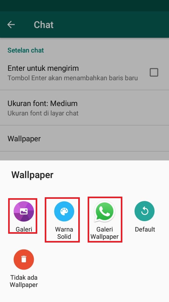 Cara Mengganti Background Latar Belakang Chat Whatsapp