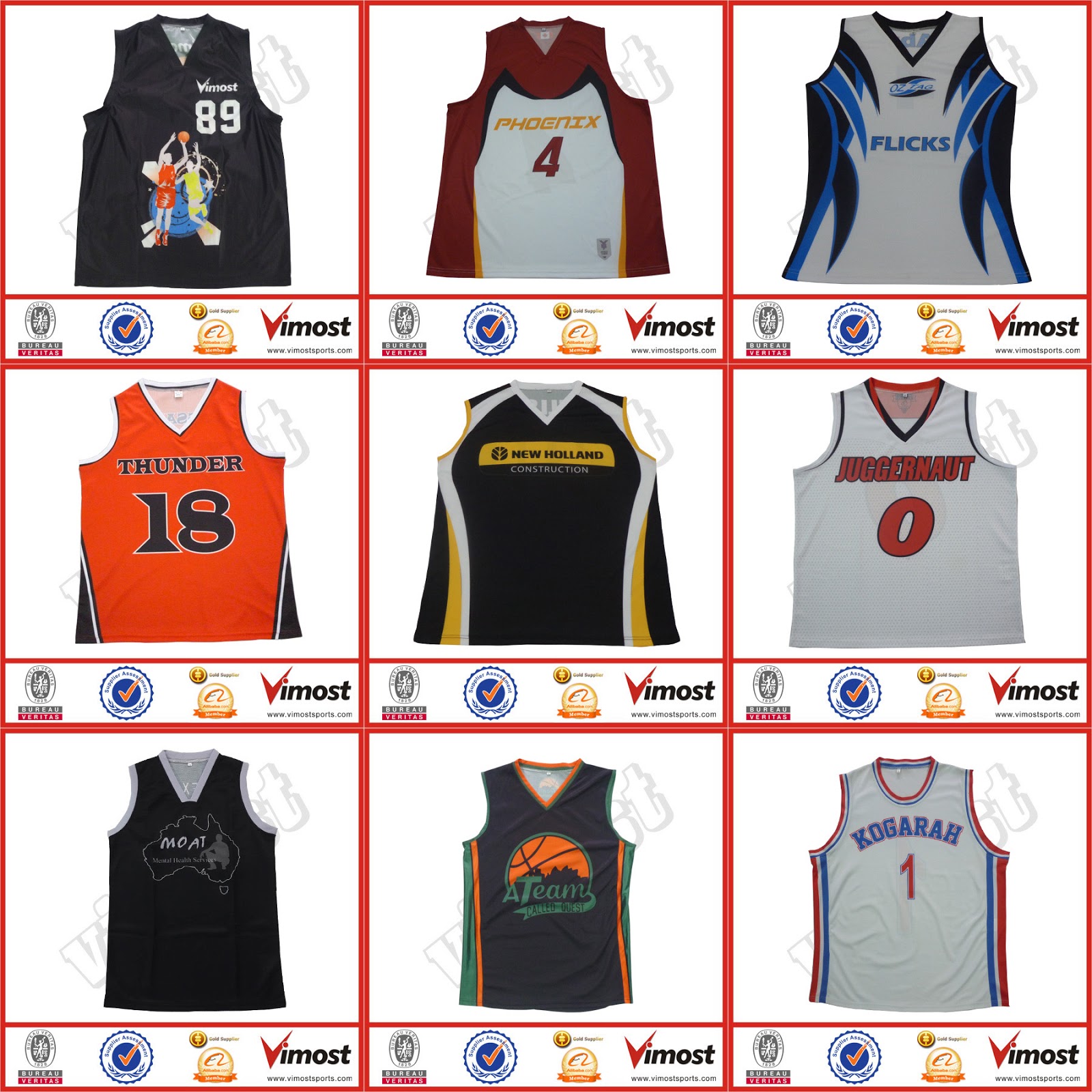 custom basketball jerseys with 100polyester Vimost