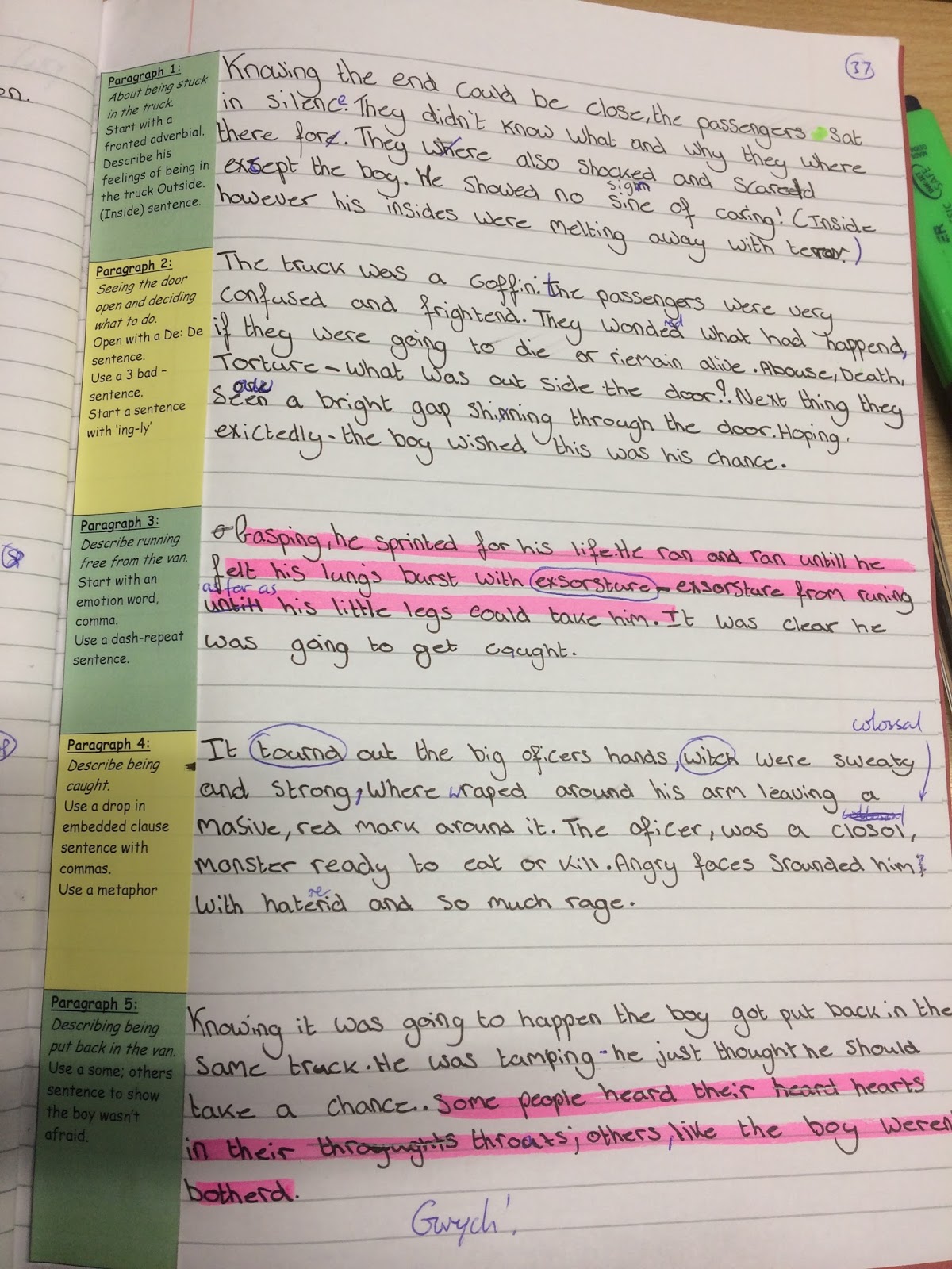 Llanharan Primary School Yr5/6 Rose Blanche from page to screen