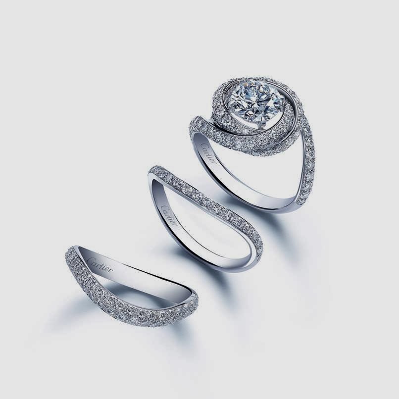 cartier trinity ruban diamond ring