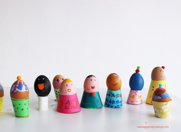 Decorar huevos de pascua: personajes