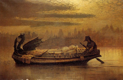 Il quadro deidcato ad Elaine di Astalot dipinto da John Atkinson Grimshaw