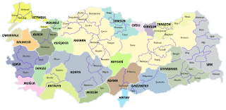 Map of Turkey's provinces ~ Turkey Physical Political Maps of the City