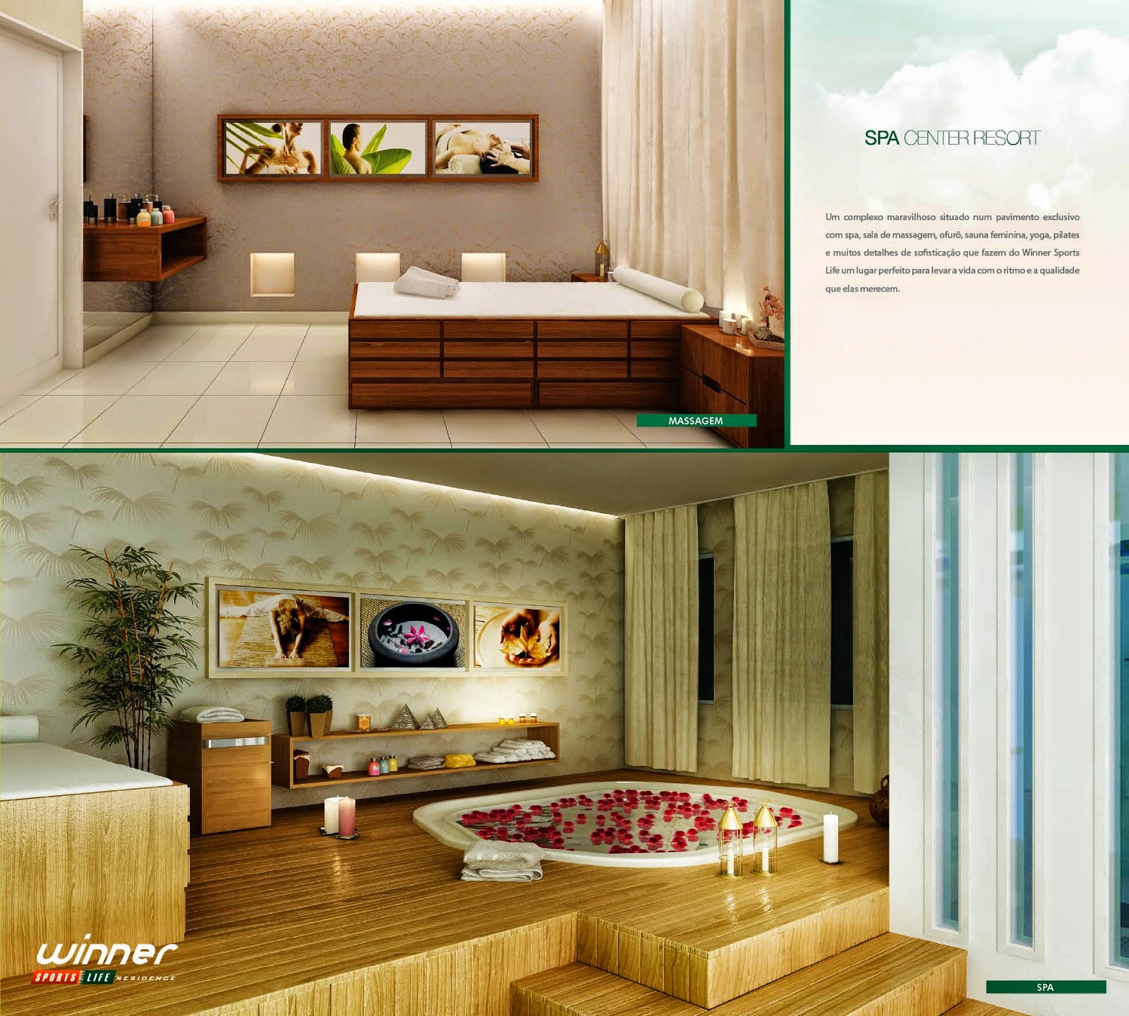 WINNER SPORTS LIFE RESIDENCE 3Q de 75m² / 2Q de 63m² / 1Q de 43m³