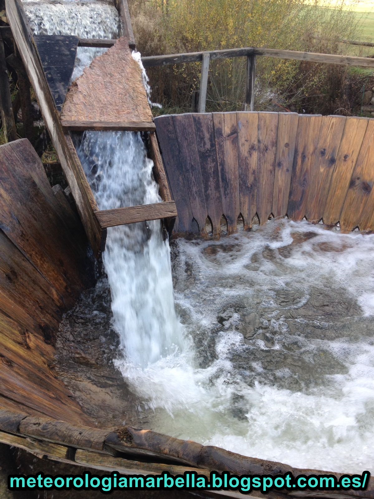 Datos Meteorológicos de Marbella. Agua caída en el mes de Diciembre de 2016