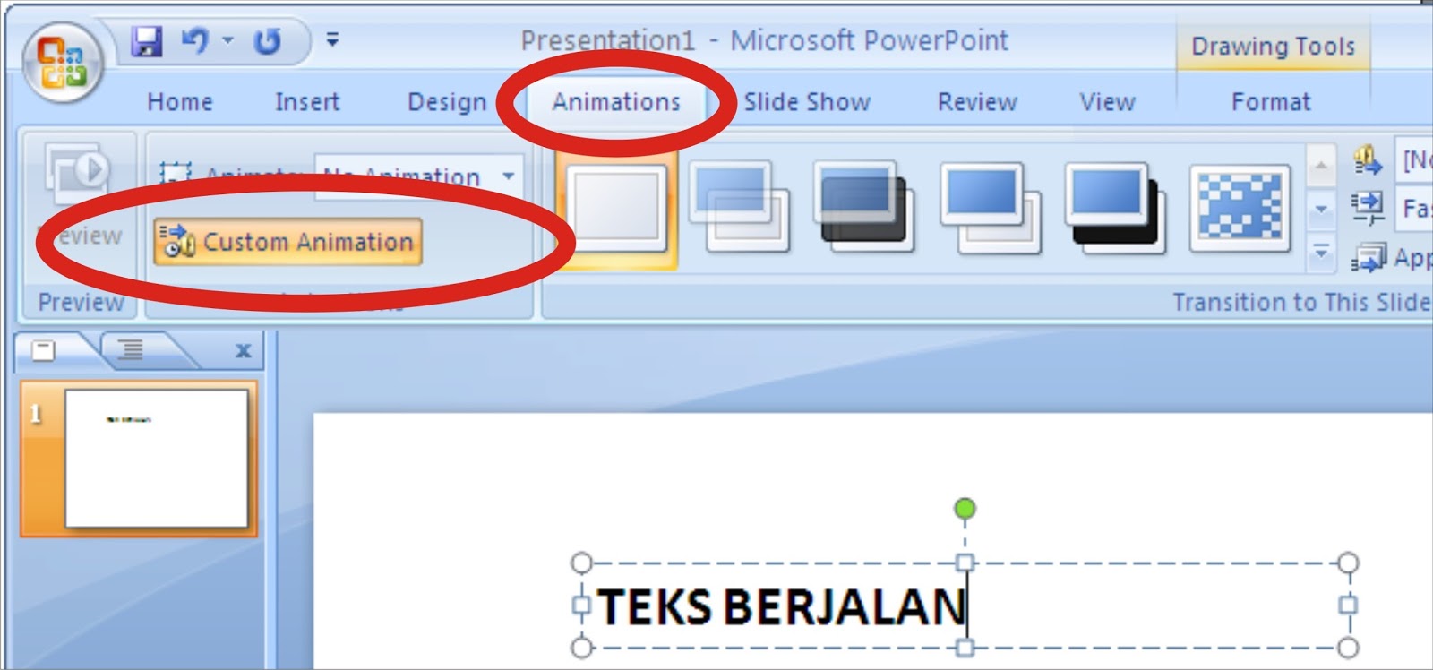 Cara Membuat Teks Berjalan Di Power Point Kreatifitas