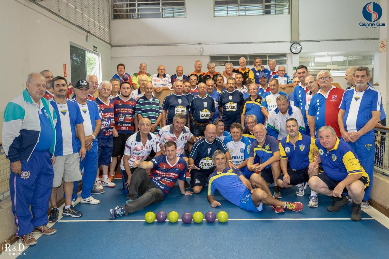 OS PARTICIPANTES DO TORNEIO DIA DA BOCHA EM SÃO CARLOS, EDIÇÃO 2019