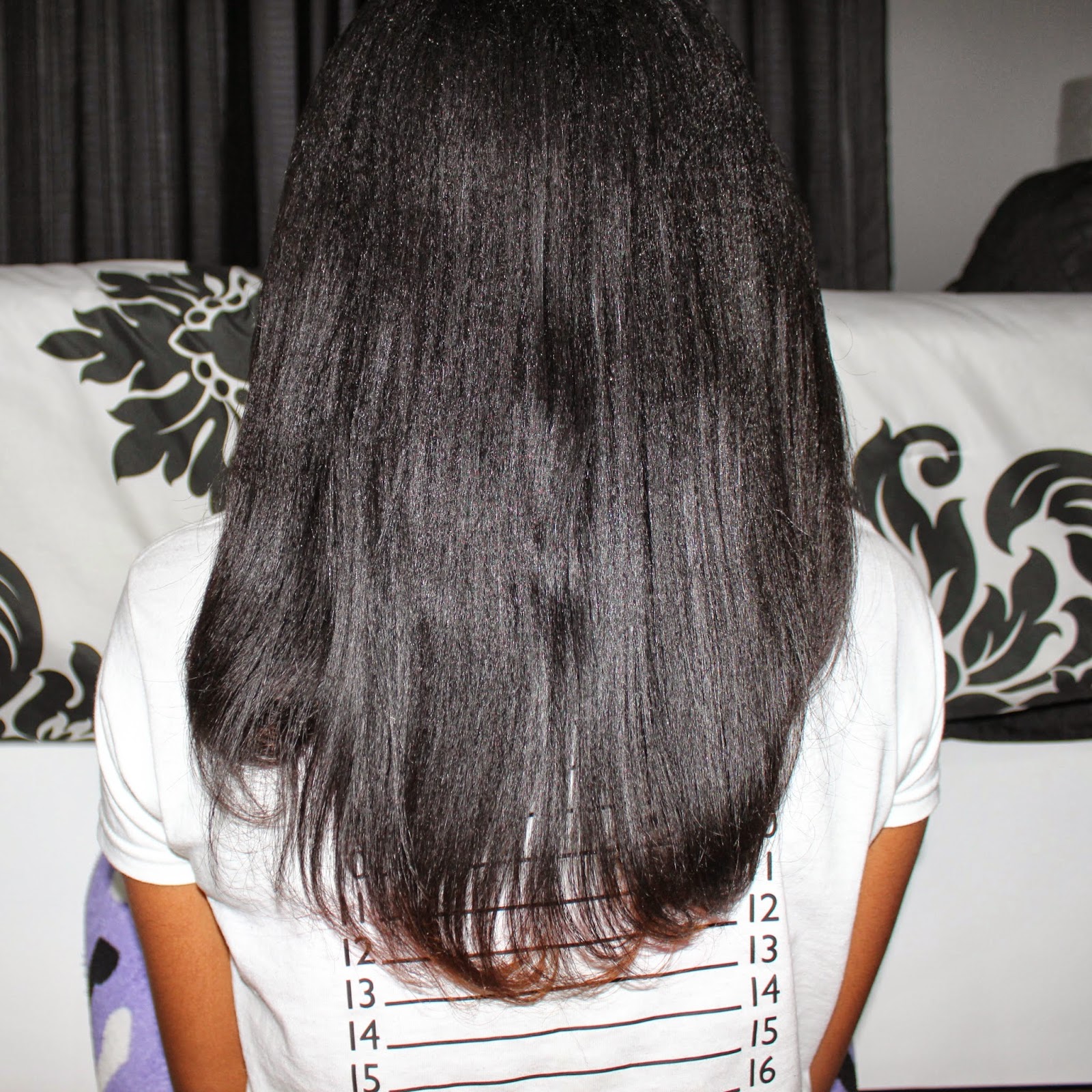 Journey to Waist Length  Flat Ironed Hair  Mid  Back  Length 