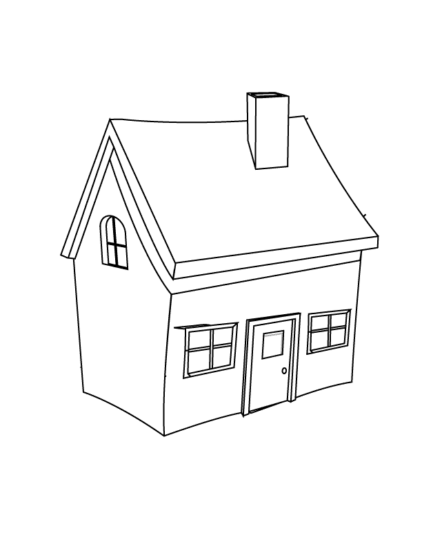 House Coloring Pages